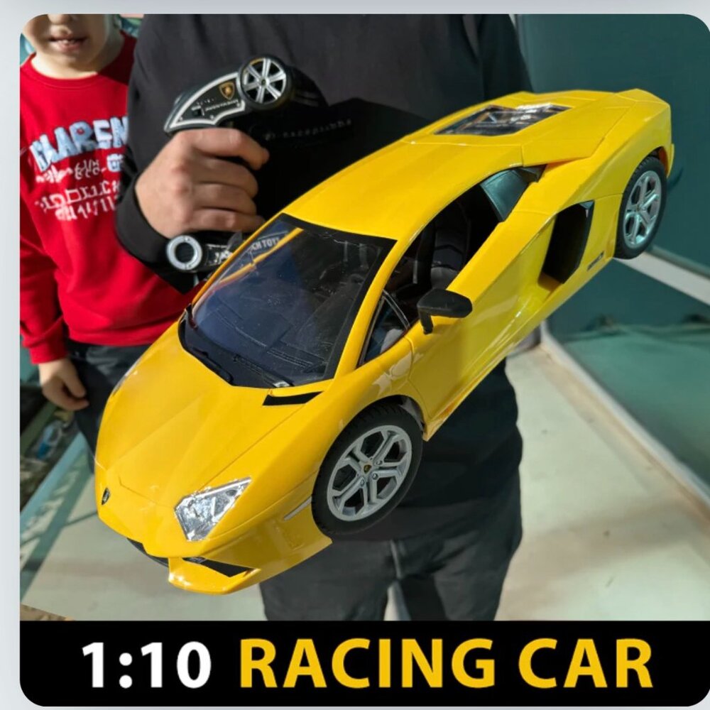 RARE LIMITED EDITION WORLD TECH TOYS YELLOW TOY REMOTE CONTROL LAMBORGHINI CAR